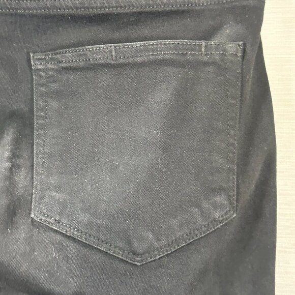 Paige Jeans Womens 27 Hoxton Ankle Black Cotton Stretch Pockets Raw Hem - Picture 8 of 11